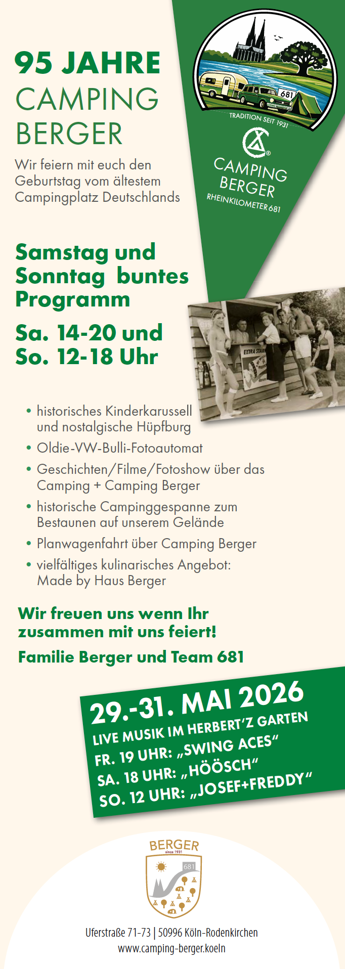95 Jahre Camping Berger 95 Jahre Camping Berger